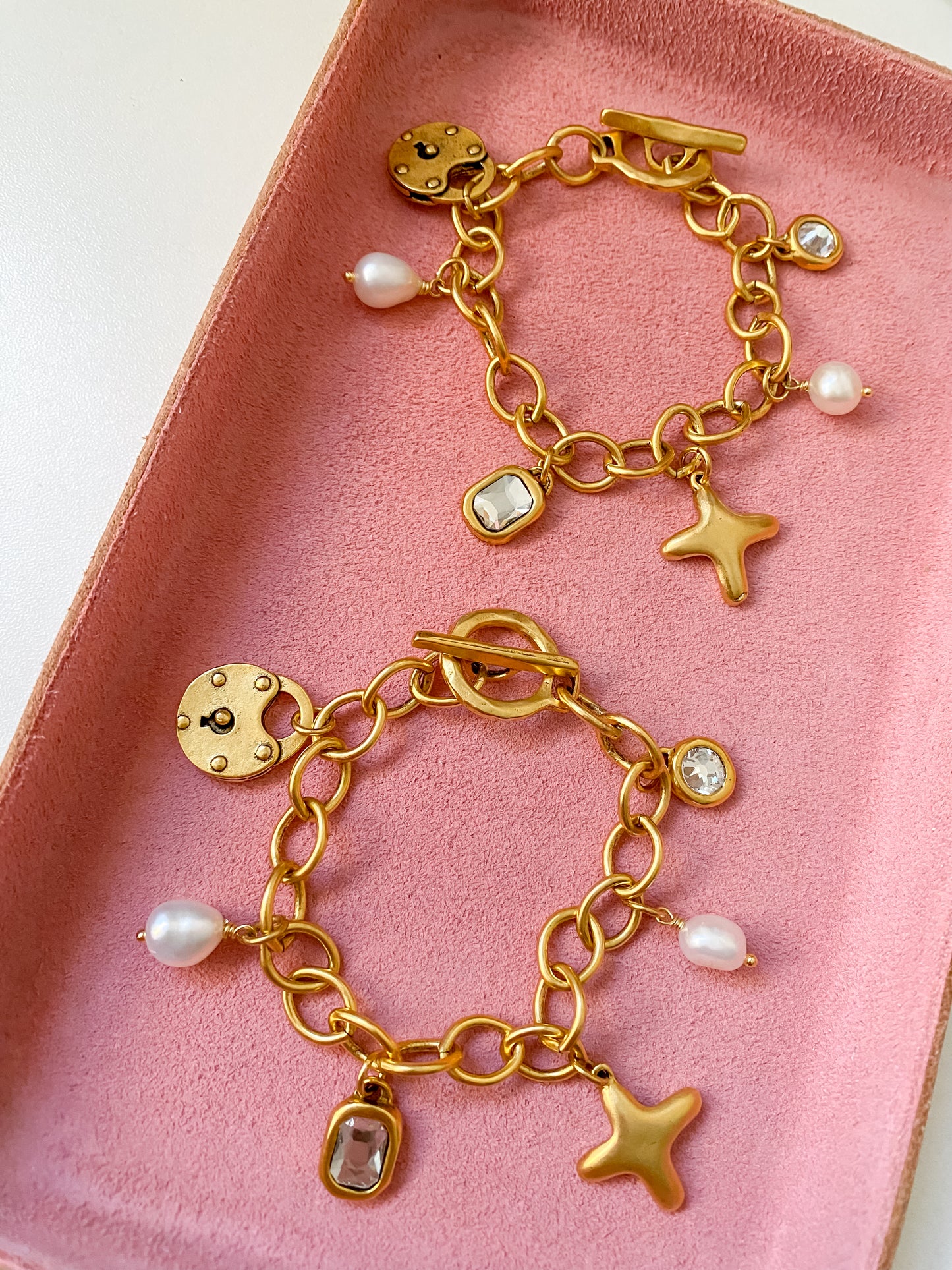 Heart Lock Charm Bracelet