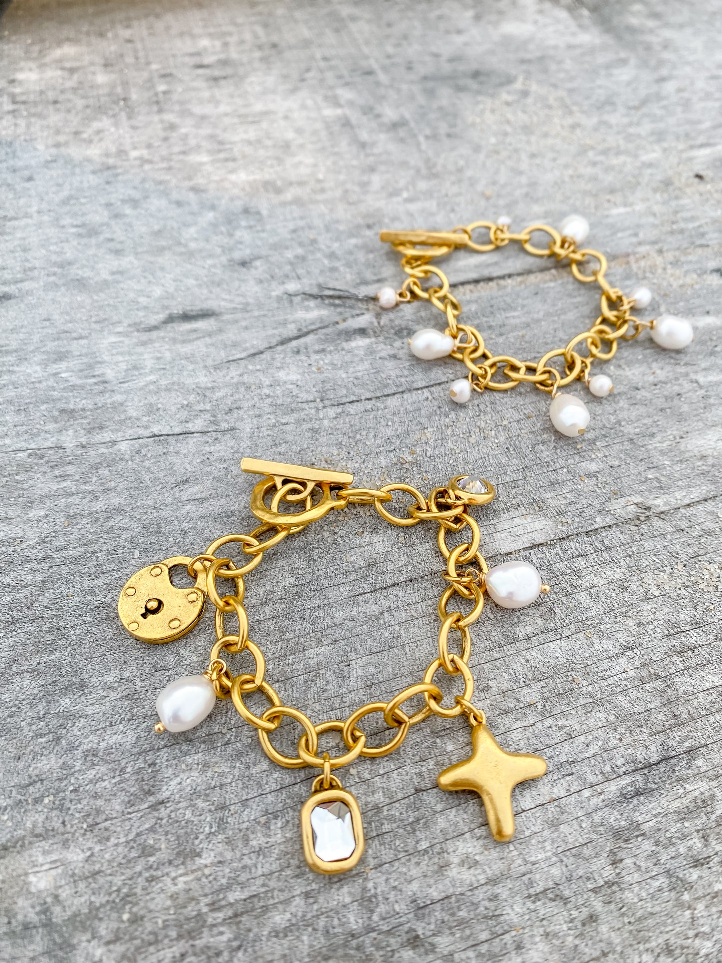 Freshwater Pearl Charm Bracelet