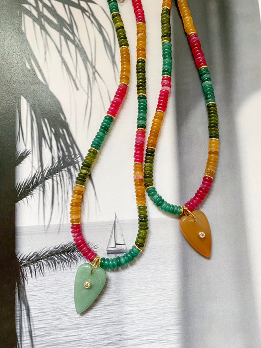 Beaded Heart Necklace