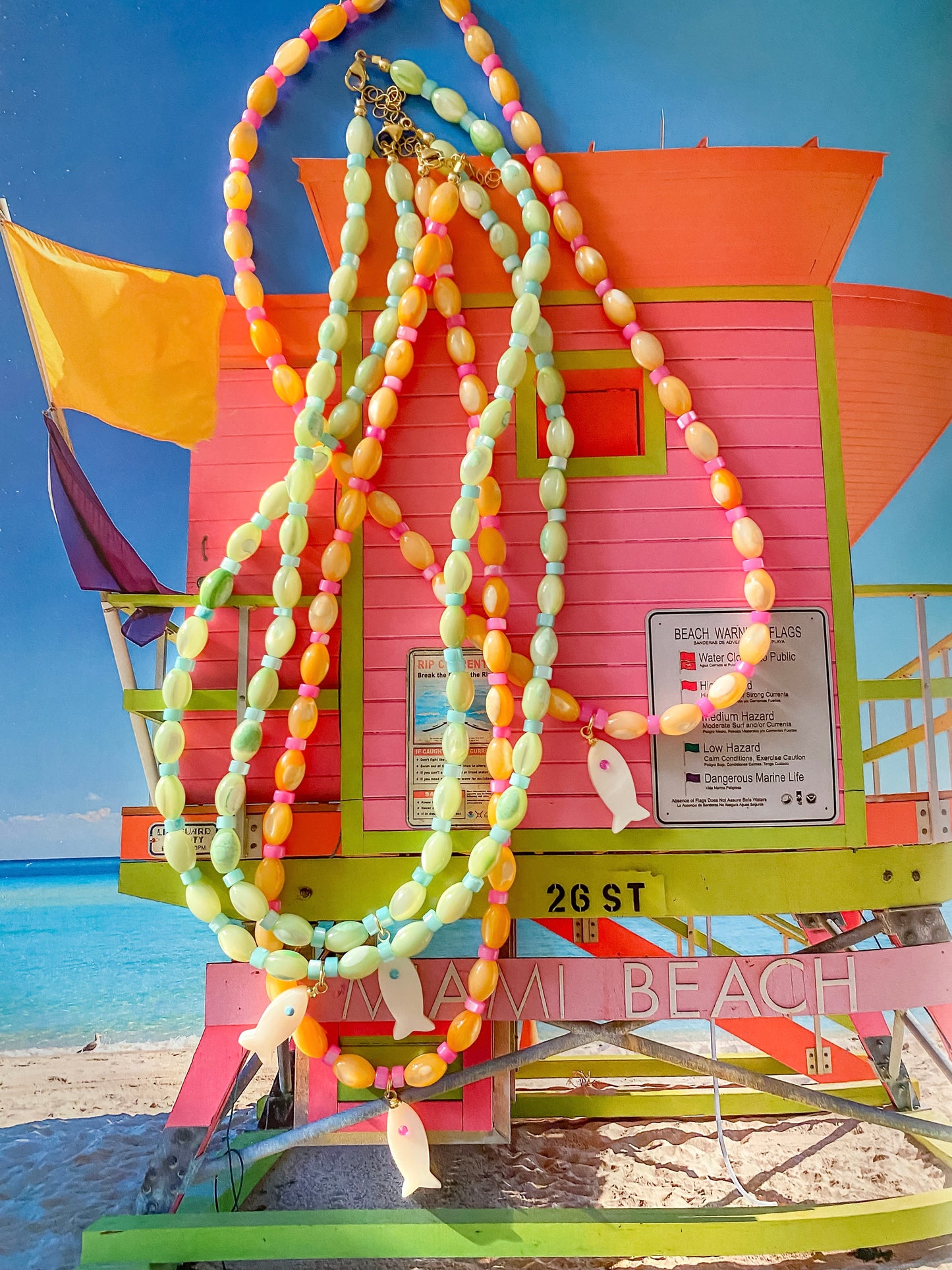 Golden Tide Fish Necklace