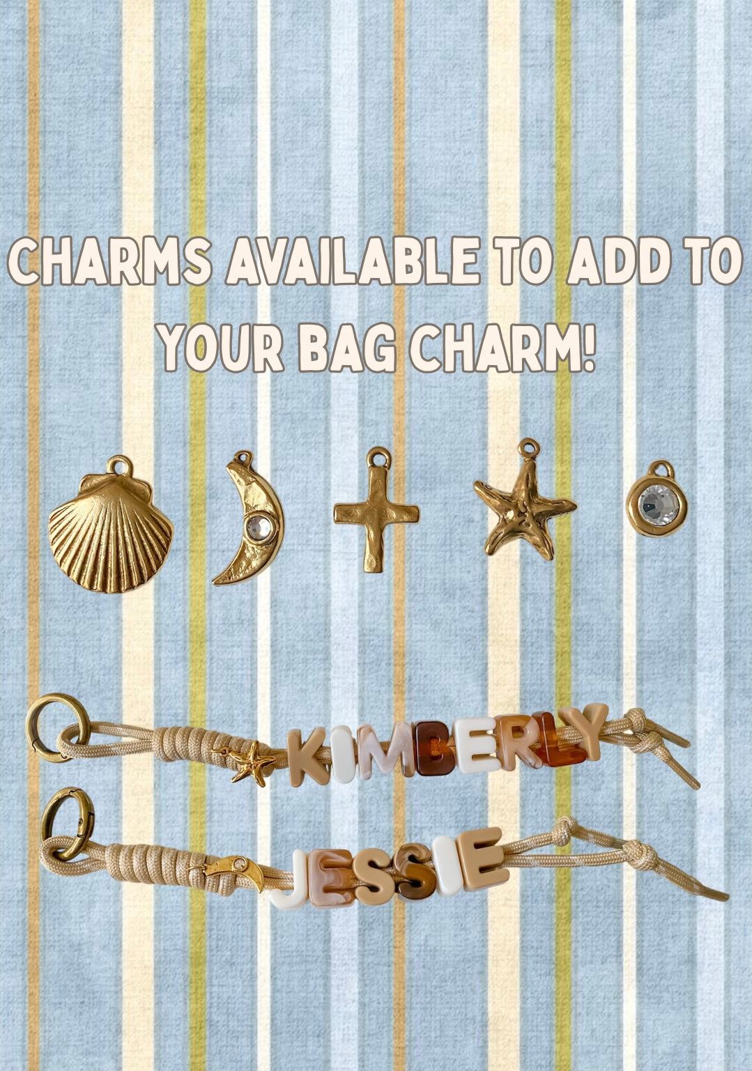 Custom Paracord Bag Charms